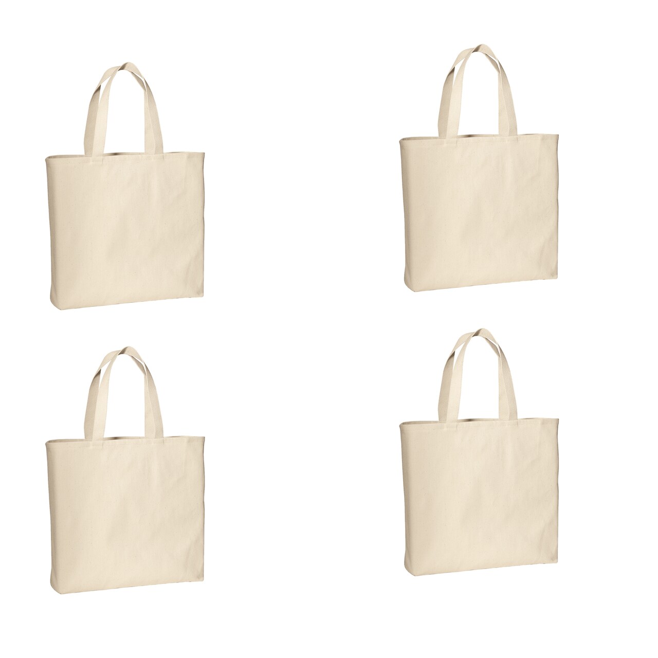 Multipack Heavy Canvas Twill Convention Bag | Reusable Blank Party Favor Tote Bags for Daily Use | Raheev®